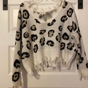 Cheetah print sweater!!
